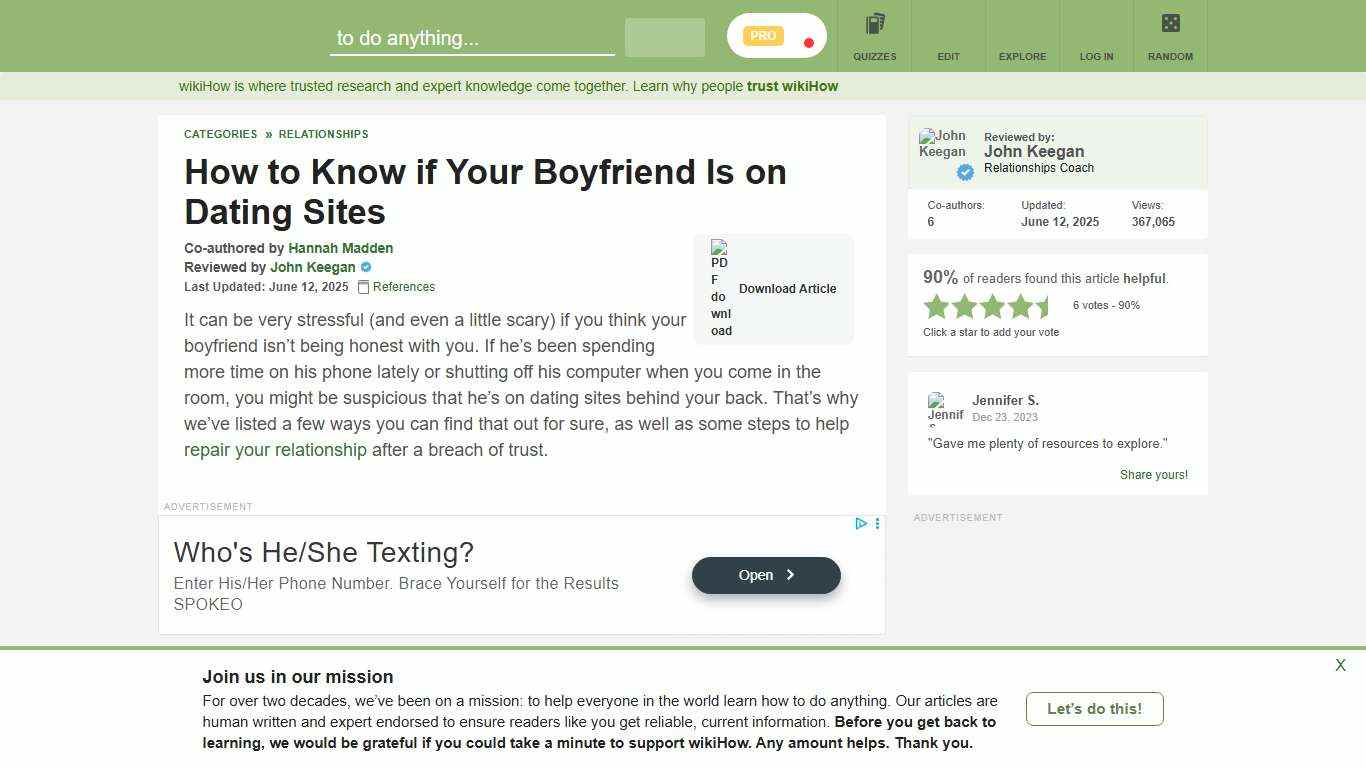 11 Simple Ways to Know if Your Boyfriend Is on Dating Sites